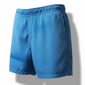Mack Weldon Gradient Microdot Athletic Shorts Men L Blue Zip Pocket Drawstring
